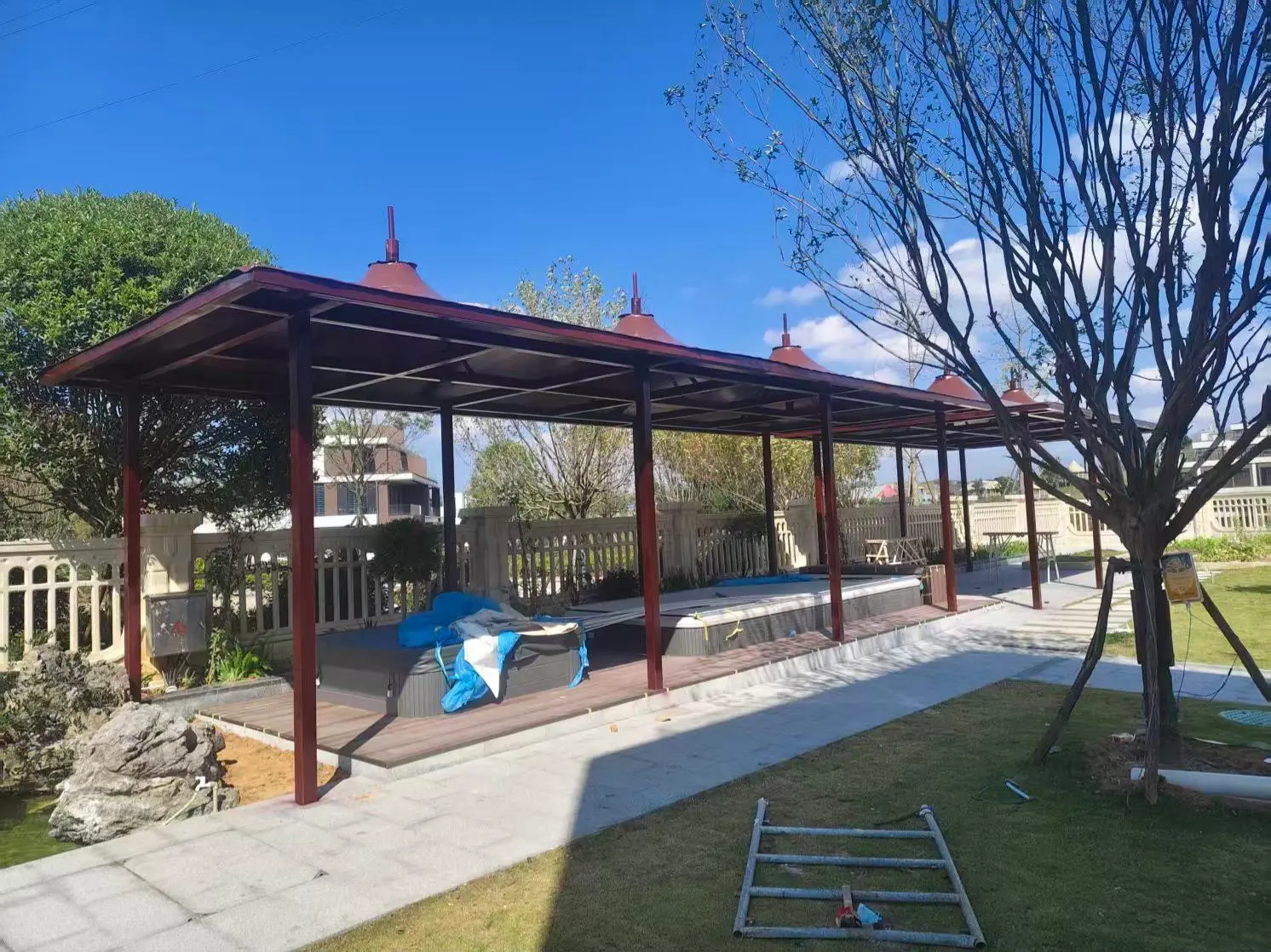 贵州丹寨园区小区膜结构停车棚怎么选？本地源头工厂拆解三大坑，避开返修翻倍成本